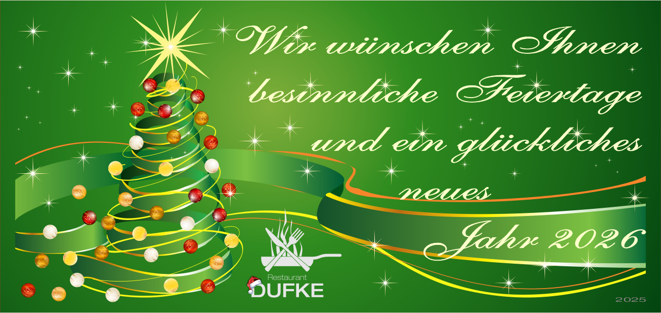 Restaurant DUFKE - Weihnachtskarte